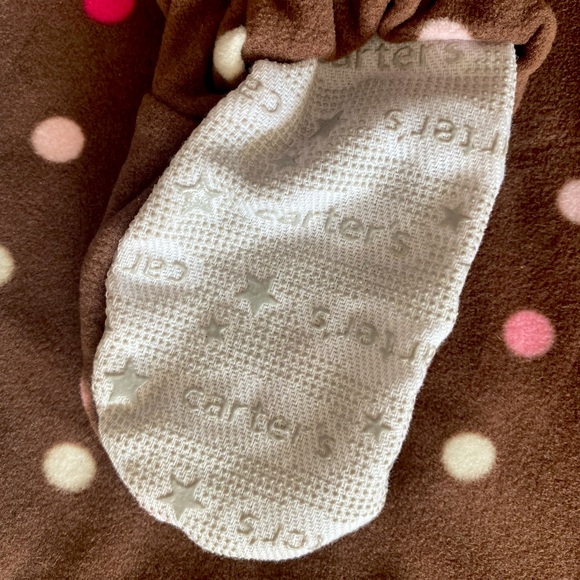 Carters Girls Polka Dot Sleep Onesie - Picture 6 of 9